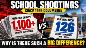 School shootings since 1999 Columbine: anti-gun groups claim 1,100+ vs. our research count of 126. Why is there such a big difference?